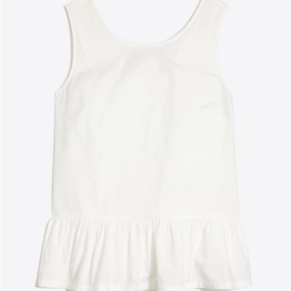 J crew white bow back top - Picture 1 of 3